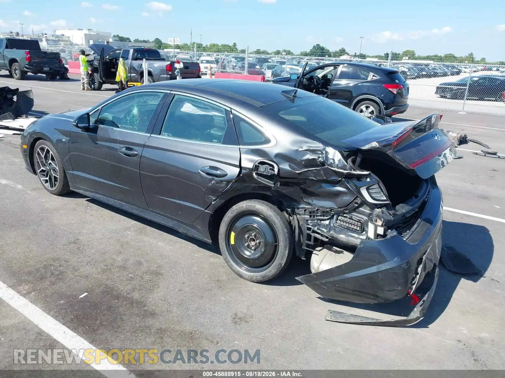 3 Photograph of a damaged car 5NPEK4JC3MH127575 HYUNDAI SONATA 2021