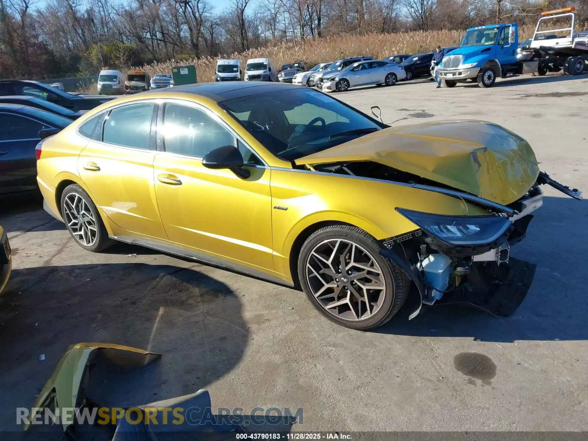1 Photograph of a damaged car 5NPEK4JC7MH114702 HYUNDAI SONATA 2021