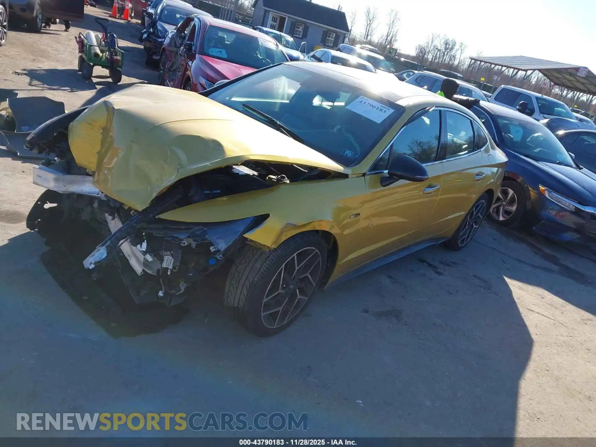 2 Photograph of a damaged car 5NPEK4JC7MH114702 HYUNDAI SONATA 2021
