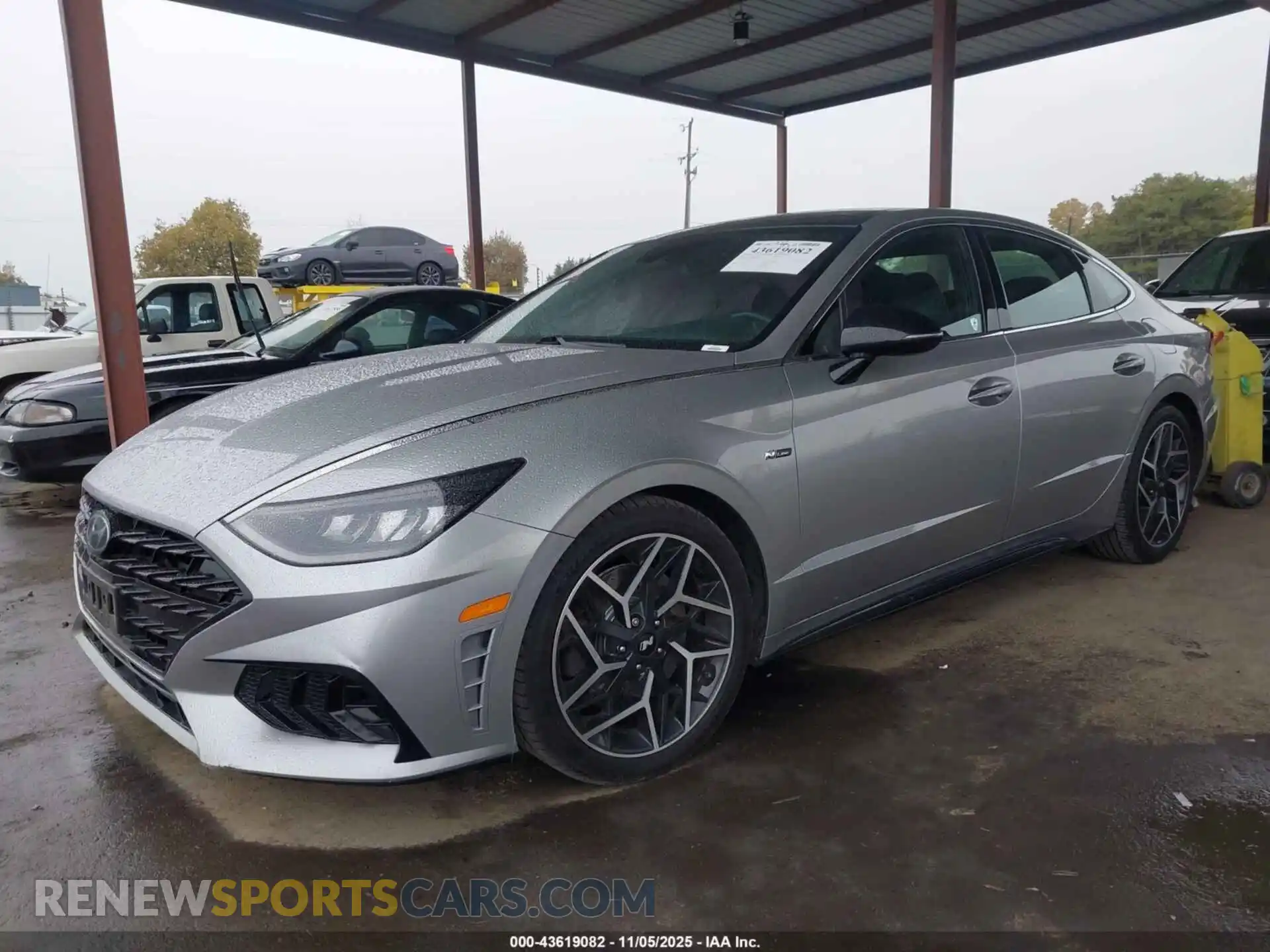 2 fotografías del automóvil dañado 5NPEK4JC7MH132794 HYUNDAI SONATA 2021