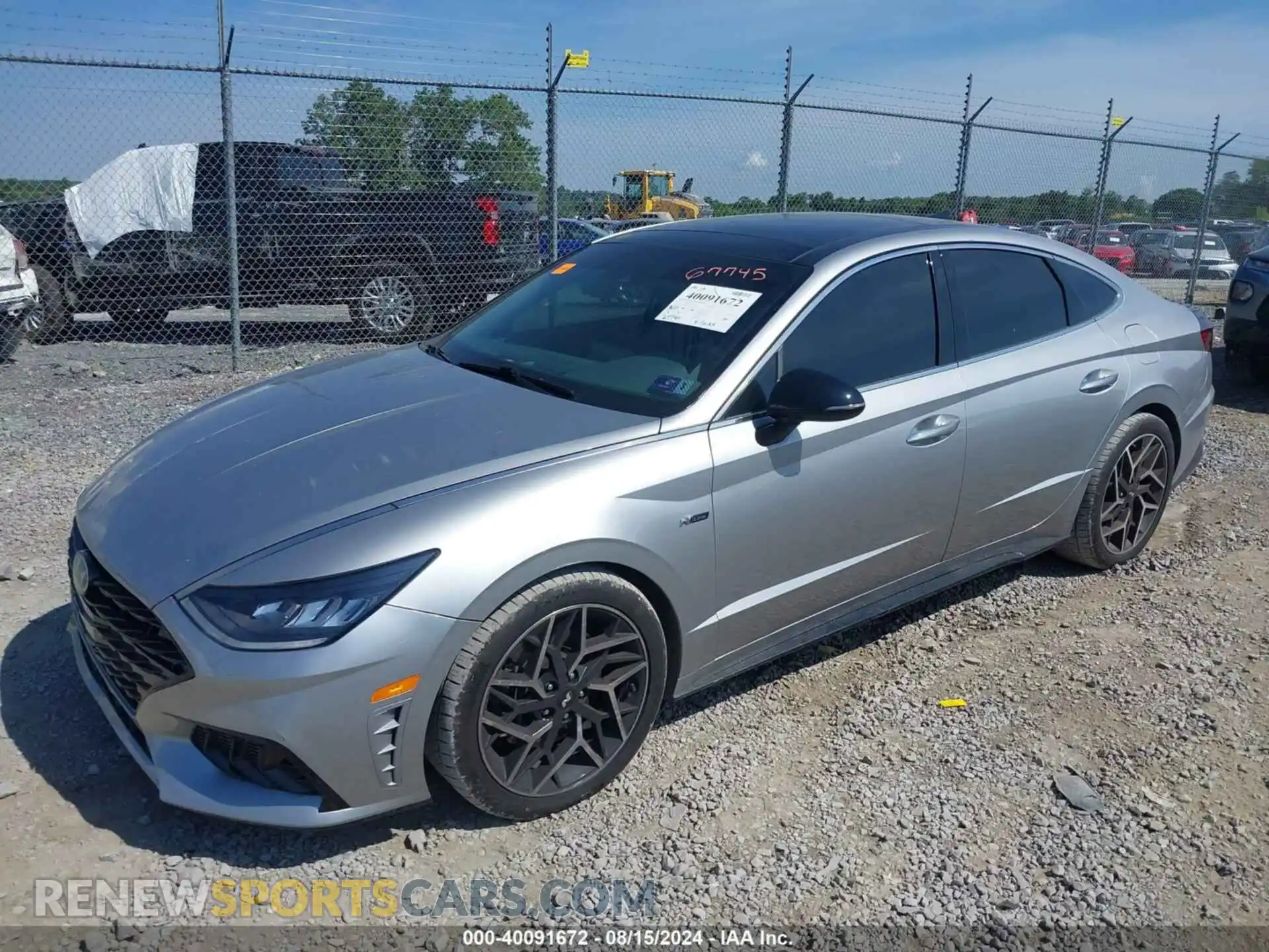 2 Photograph of a damaged car 5NPEK4JC8MH113266 HYUNDAI SONATA 2021
