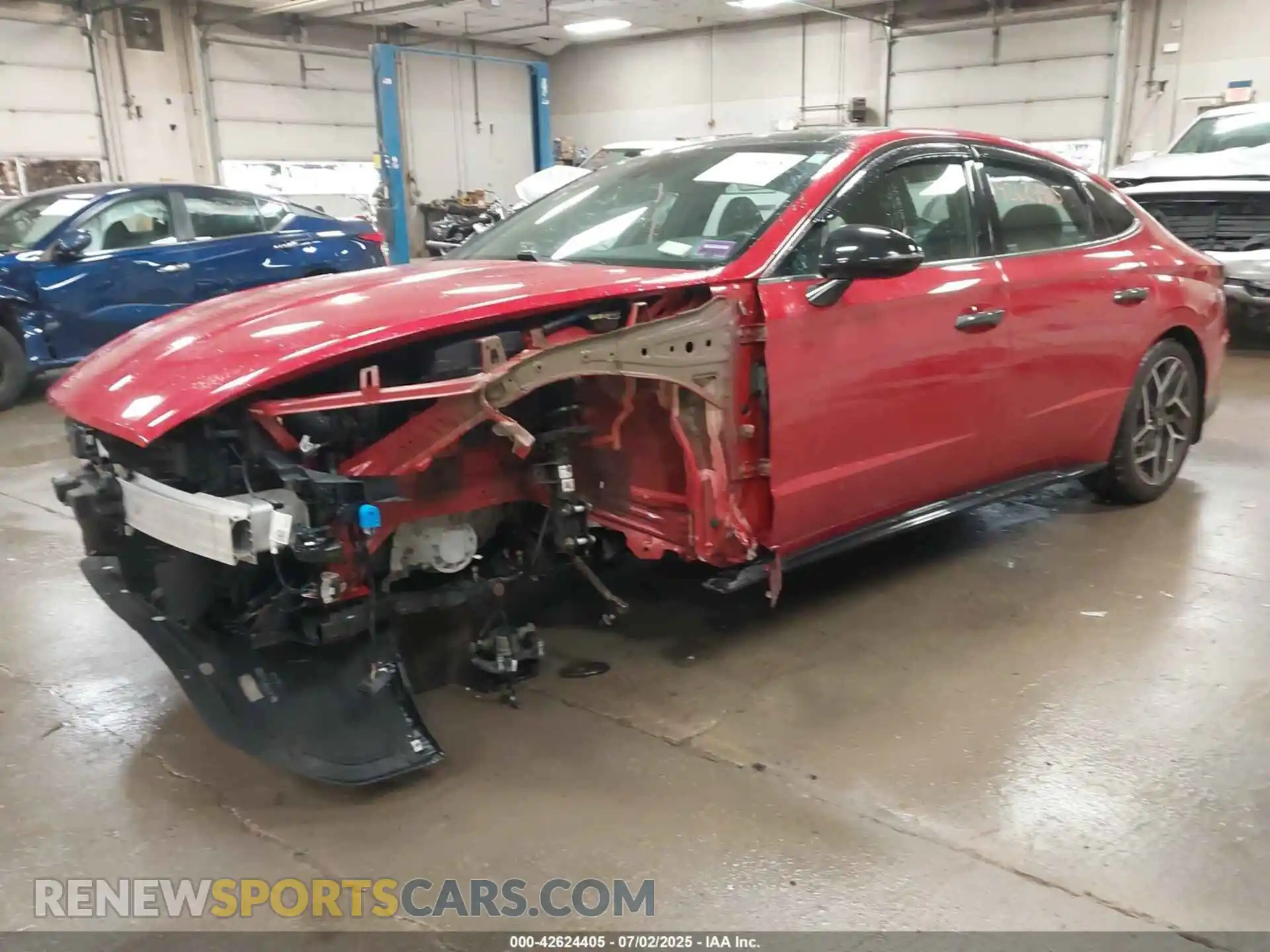 2 fotografías del automóvil dañado 5NPEK4JC9MH122705 HYUNDAI SONATA 2021