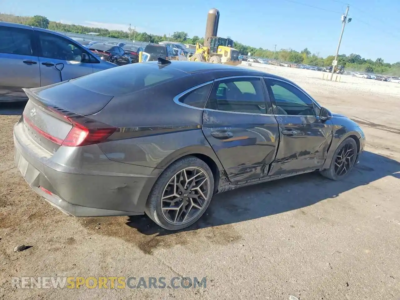 3 fotografías del automóvil dañado 5NPEK4JC9MH129962 HYUNDAI SONATA 2021