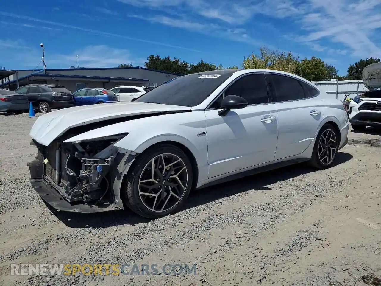 1 Photograph of a damaged car 5NPEK4JCXMH106402 HYUNDAI SONATA 2021