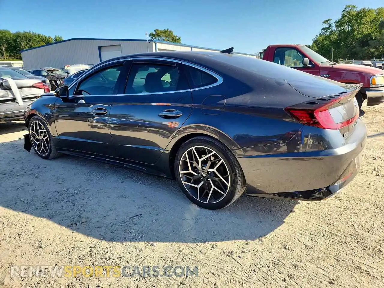 2 fotografías del automóvil dañado 5NPEK4JCXMH108974 HYUNDAI SONATA 2021