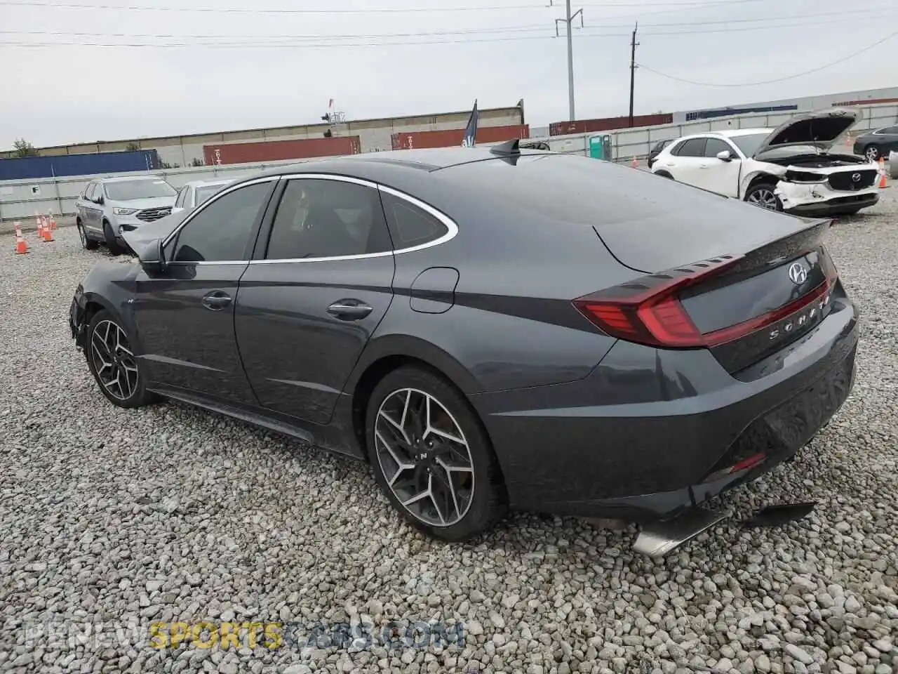 2 Photograph of a damaged car 5NPEK4JCXMH127394 HYUNDAI SONATA 2021