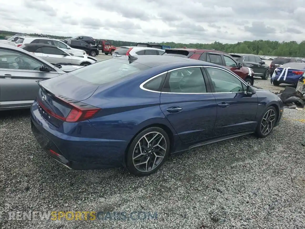 3 Photograph of a damaged car 5NPEK4JCXMH131400 HYUNDAI SONATA 2021