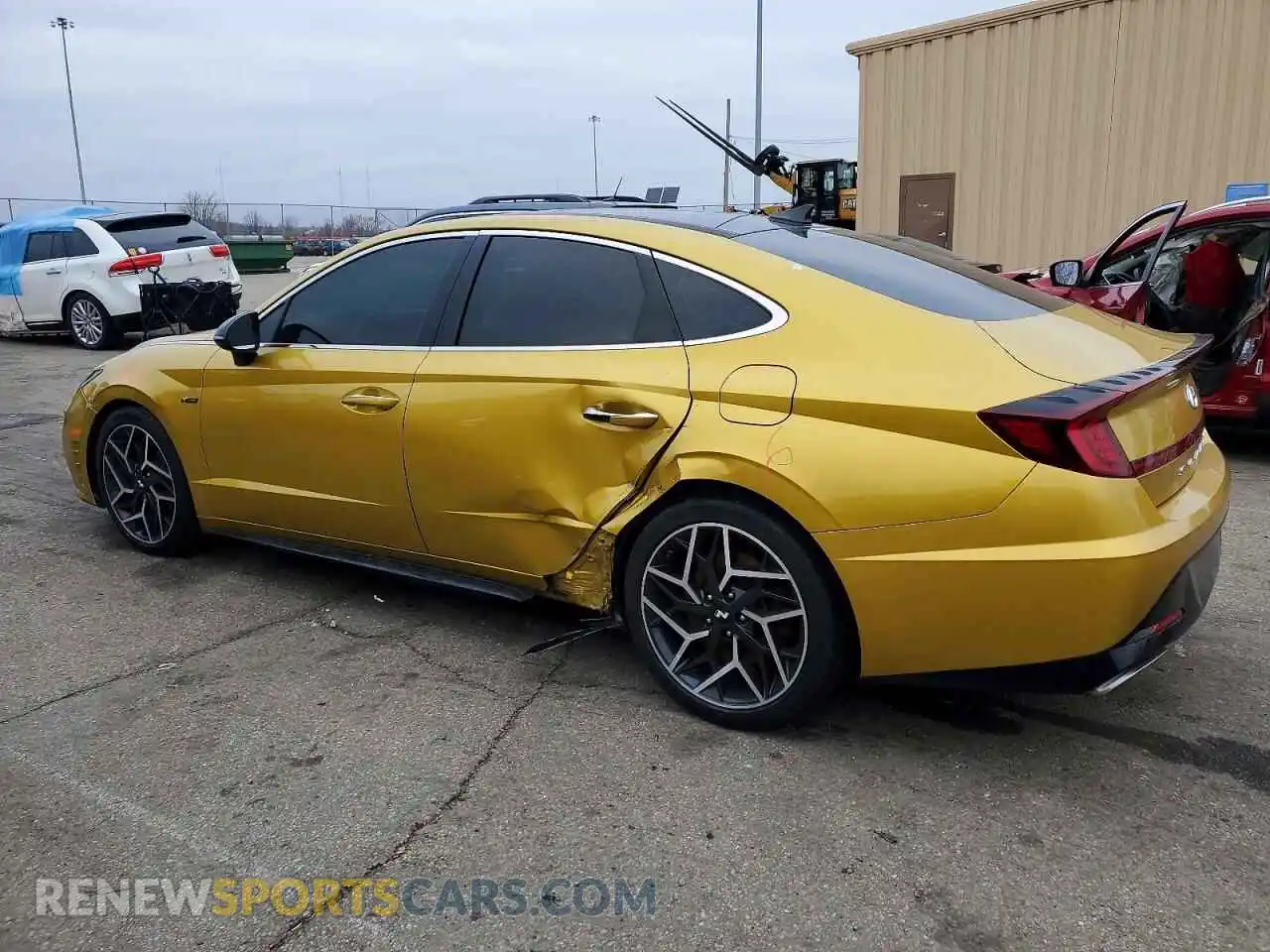 2 Photograph of a damaged car 5NPEK4JCXMH132353 HYUNDAI SONATA 2021
