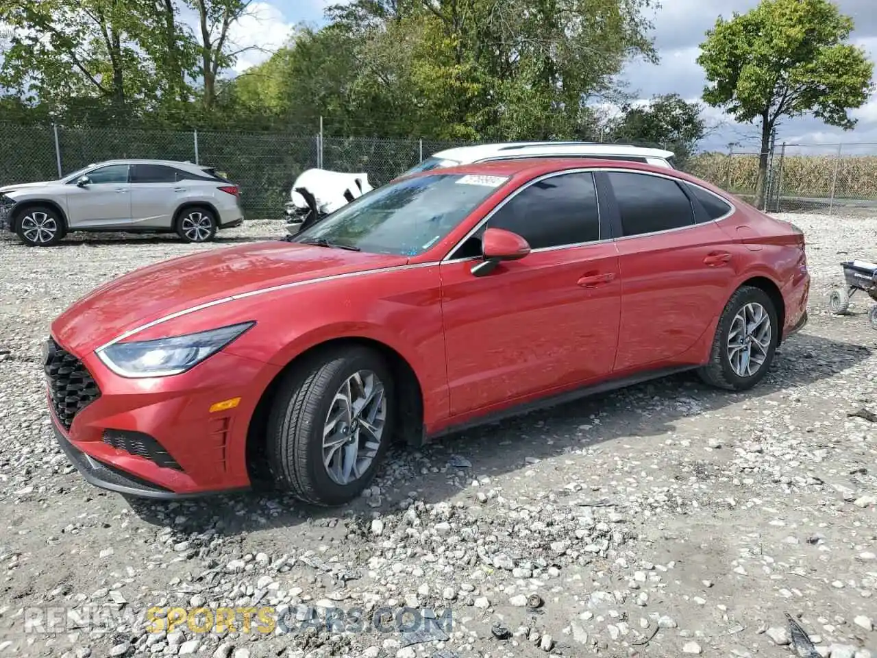 1 Photograph of a damaged car 5NPEL4JA2MH087694 HYUNDAI SONATA 2021