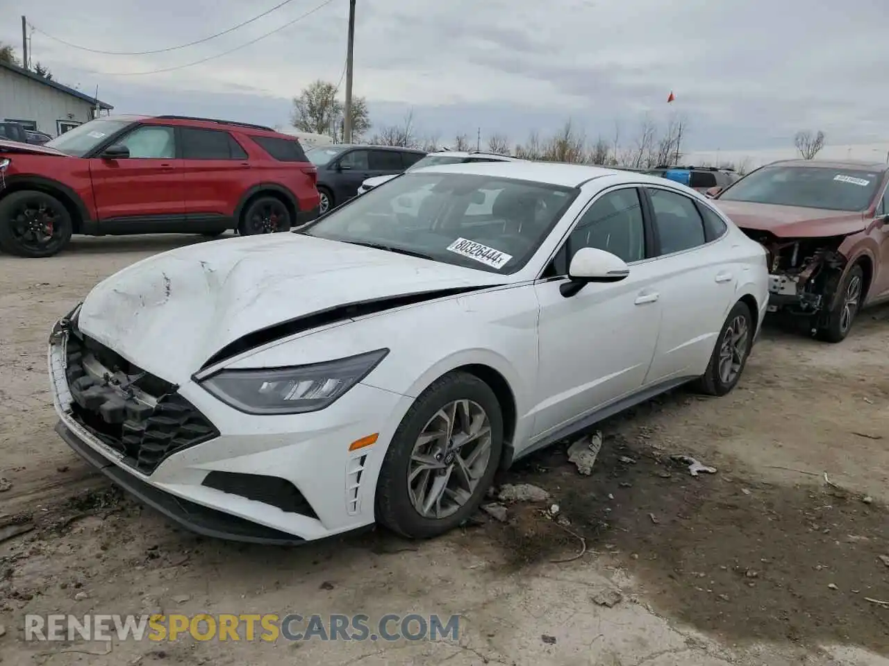 1 Photograph of a damaged car 5NPEL4JA2MH121049 HYUNDAI SONATA 2021