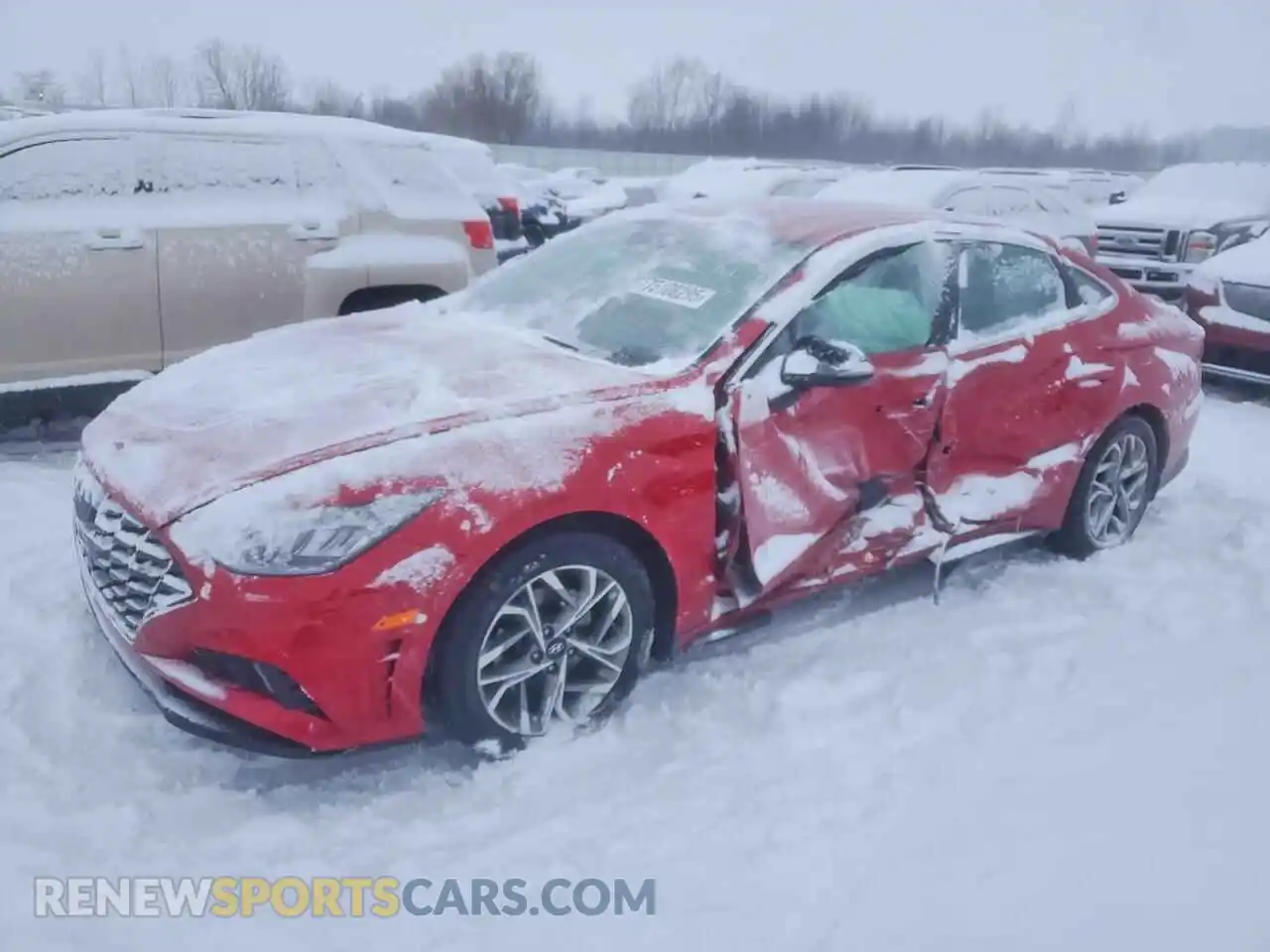 1 Photograph of a damaged car 5NPEL4JA4MH086126 HYUNDAI SONATA 2021
