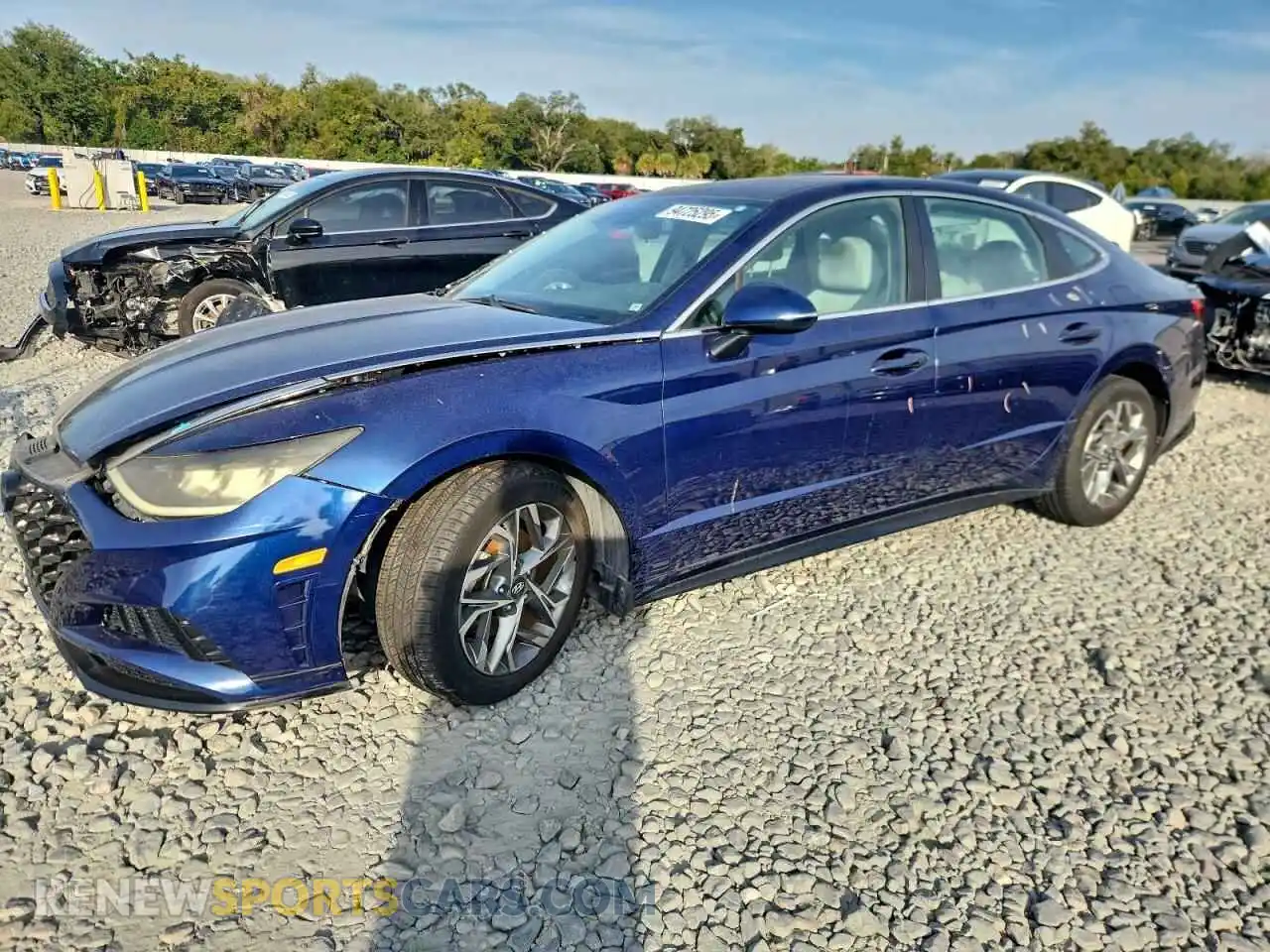 1 Photograph of a damaged car 5NPEL4JA9MH066616 HYUNDAI SONATA 2021