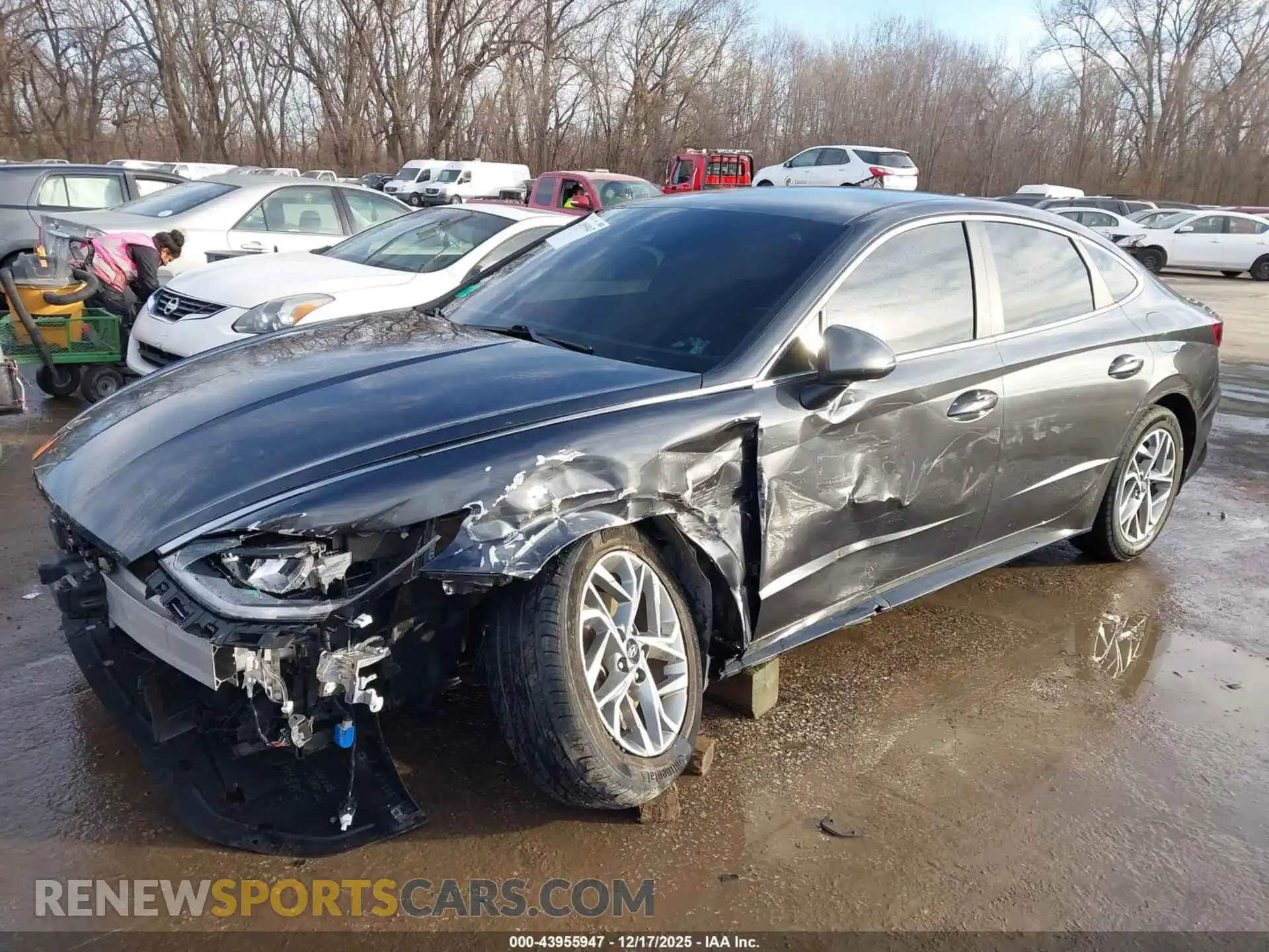 2 Photograph of a damaged car 5NPEL4JA9MH087613 HYUNDAI SONATA 2021