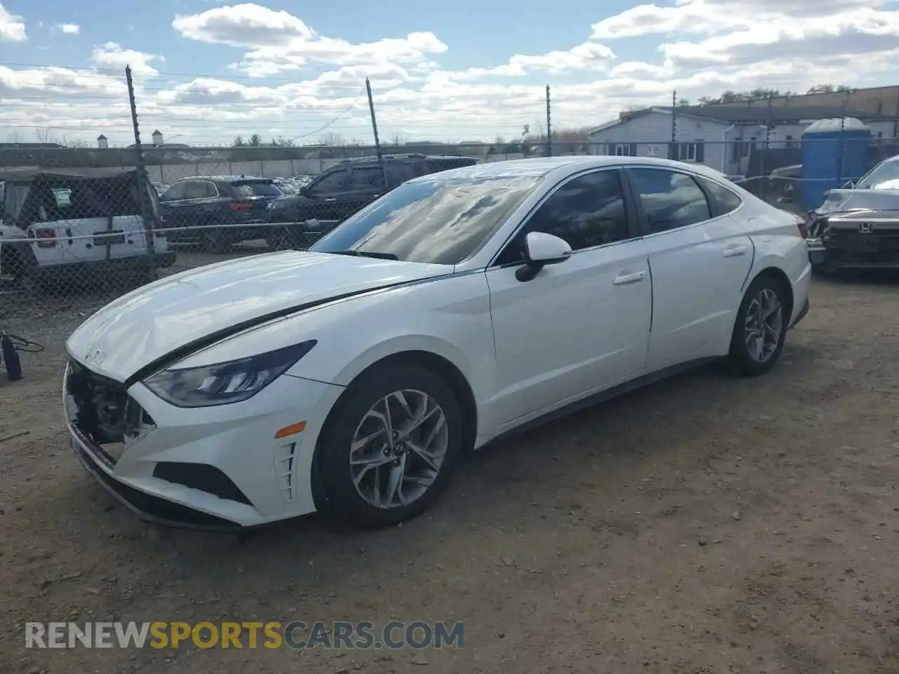 1 Photograph of a damaged car 5NPEL4JA9MH096618 HYUNDAI SONATA 2021