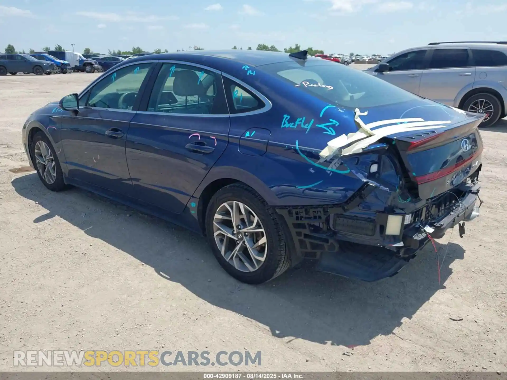 3 fotografías del automóvil dañado 5NPEL4JAXMH085076 HYUNDAI SONATA 2021