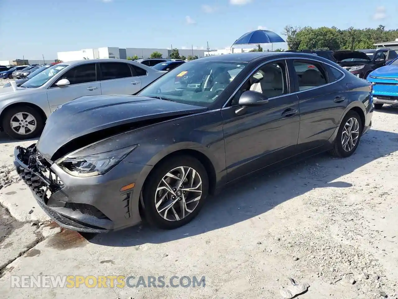 1 Photograph of a damaged car 5NPEL4JAXMH117279 HYUNDAI SONATA 2021