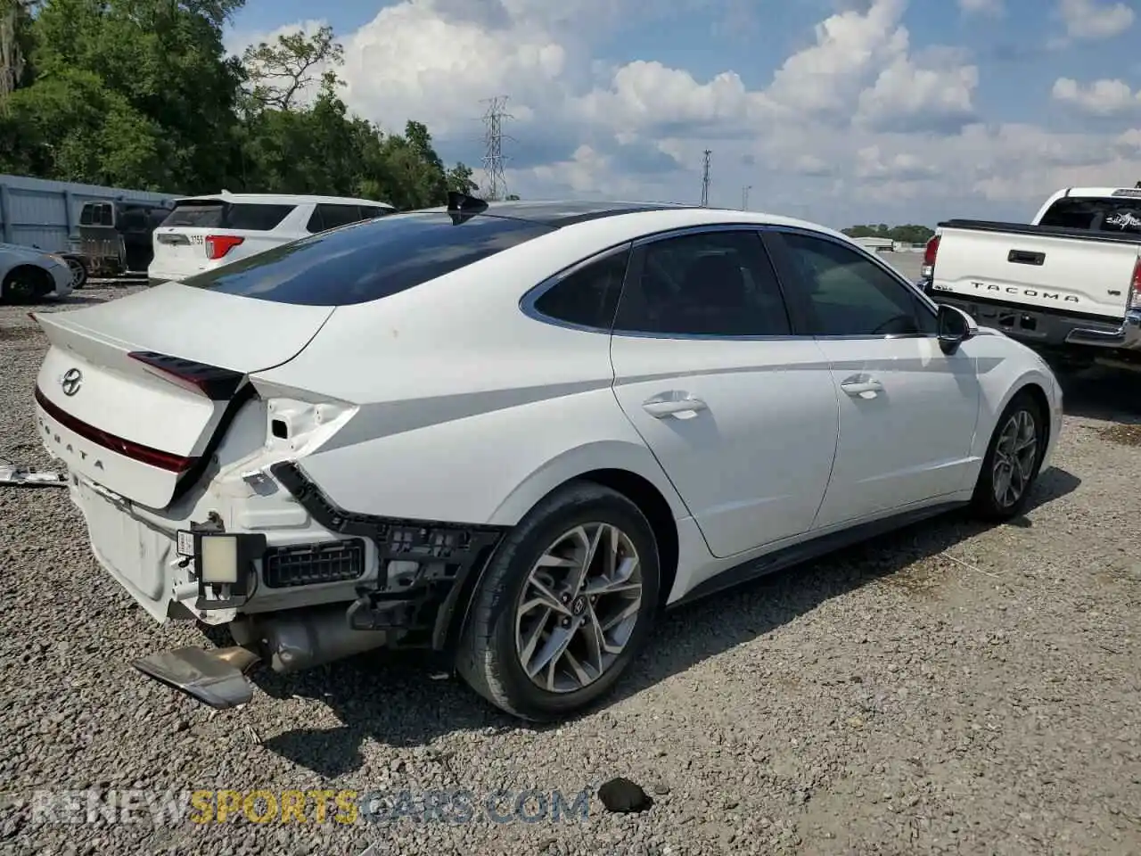 3 Photograph of a damaged car KMHL14JA4MA158720 HYUNDAI SONATA 2021