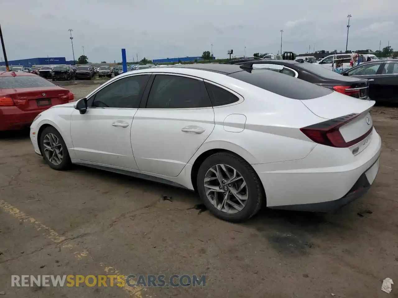 2 Photograph of a damaged car KMHL14JA4MA160158 HYUNDAI SONATA 2021