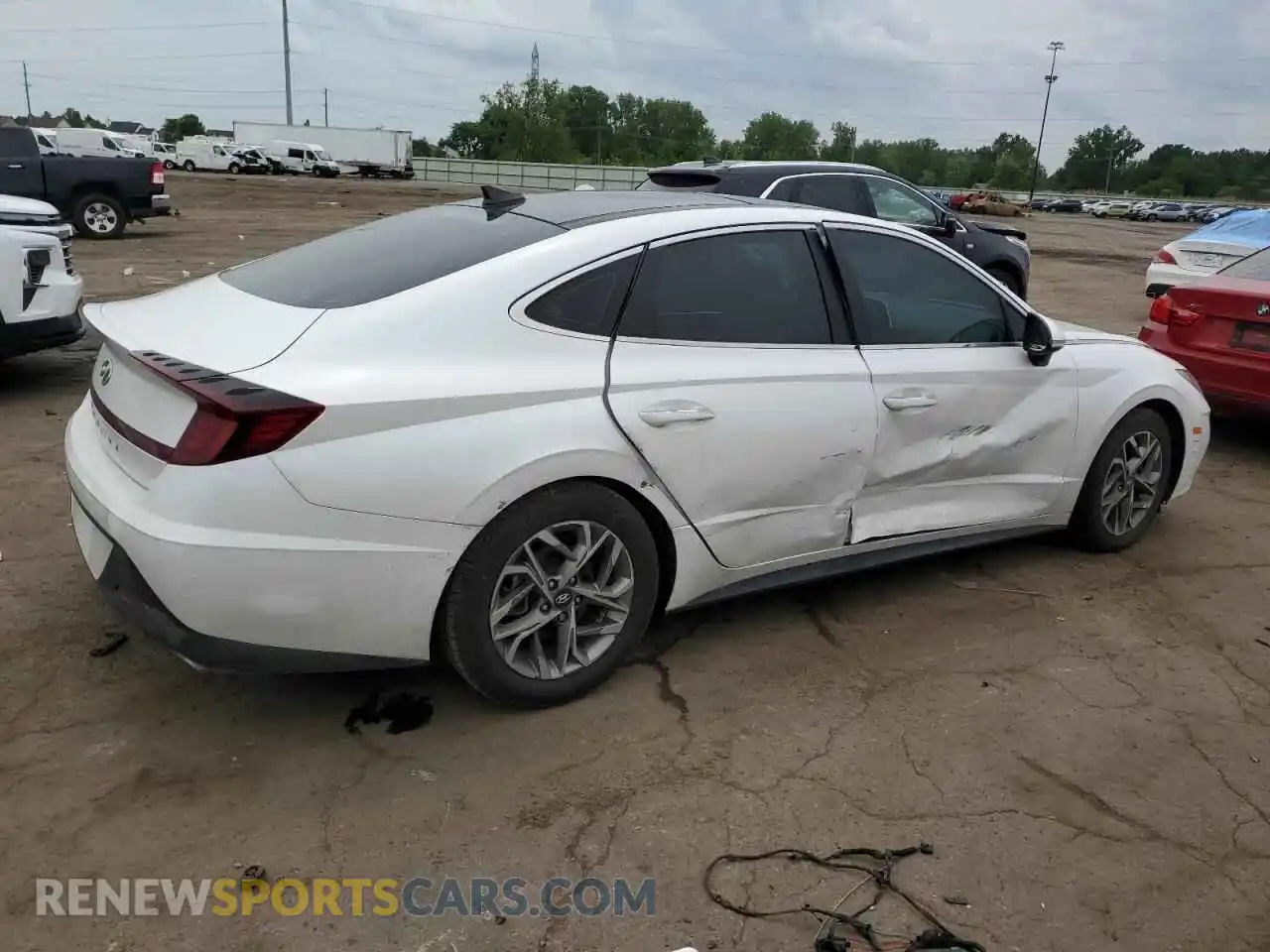 3 Photograph of a damaged car KMHL14JA4MA160158 HYUNDAI SONATA 2021
