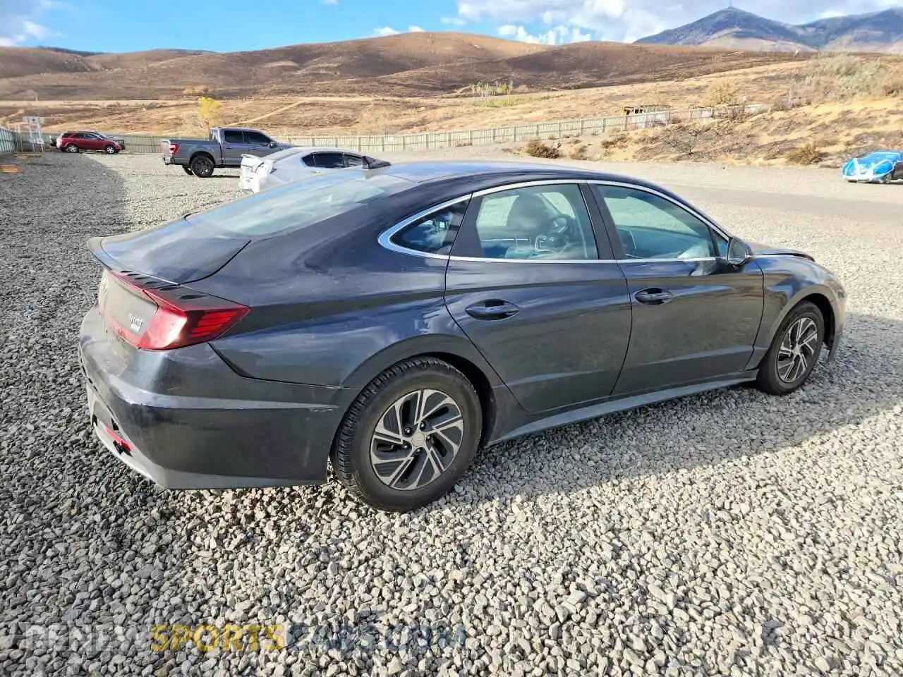 3 Photograph of a damaged car KMHL24JJ7MA024376 HYUNDAI SONATA 2021