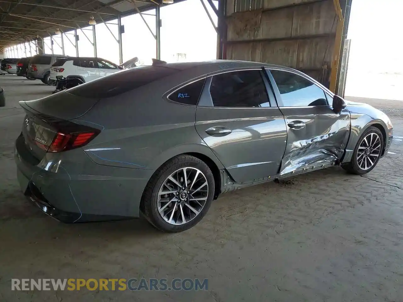 3 Photograph of a damaged car KMHL34J26MA157913 HYUNDAI SONATA 2021