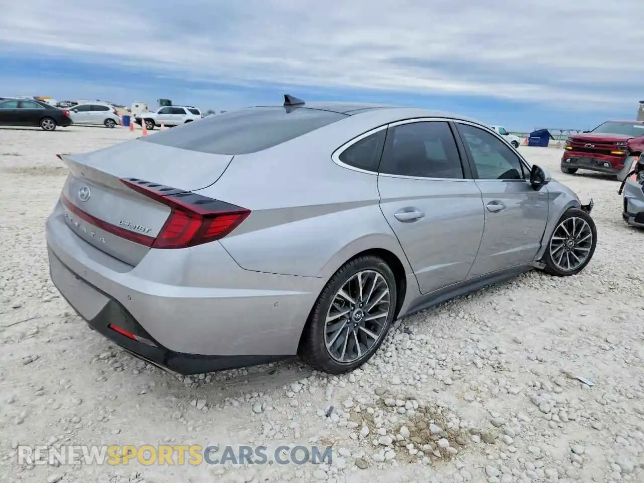 3 Photograph of a damaged car KMHL34J27MA155894 HYUNDAI SONATA 2021