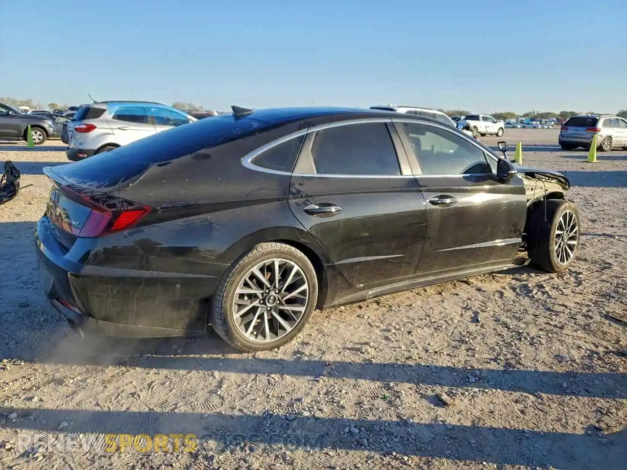 3 Photograph of a damaged car KMHL34J27MA156513 HYUNDAI SONATA 2021