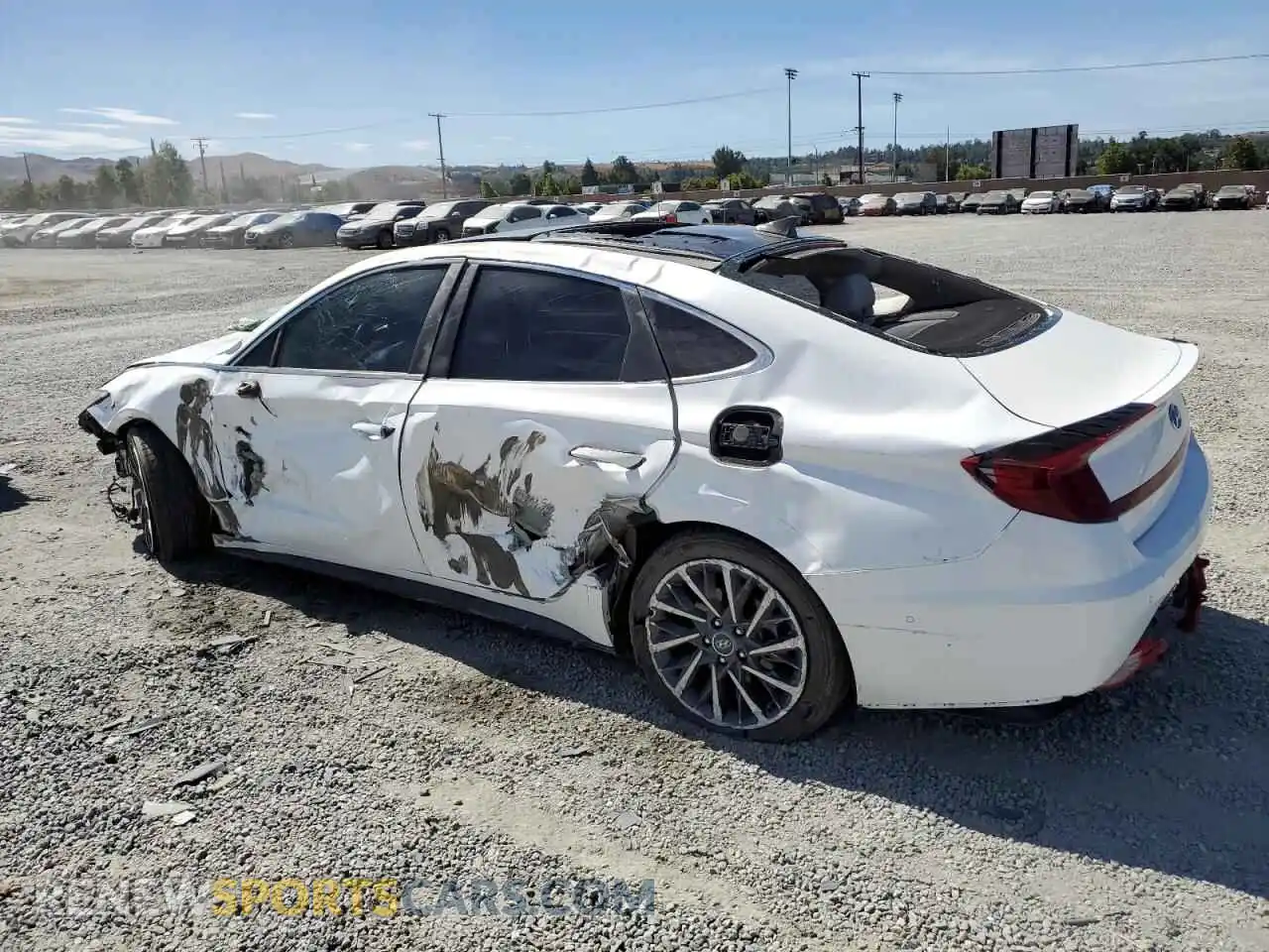 2 Photograph of a damaged car KMHL34J28MA156083 HYUNDAI SONATA 2021