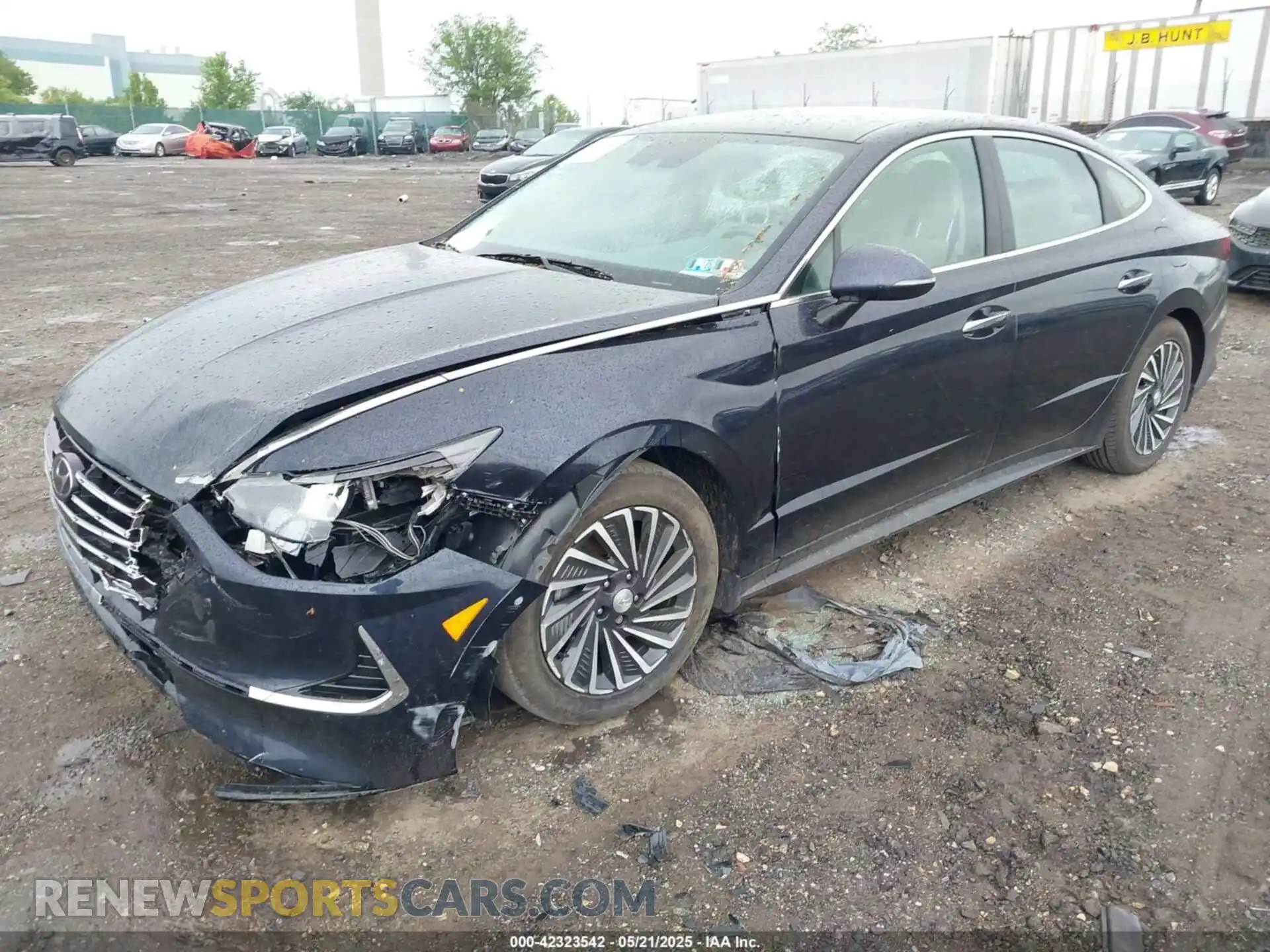 2 Photograph of a damaged car KMHL34JJ3MA020001 HYUNDAI SONATA 2021