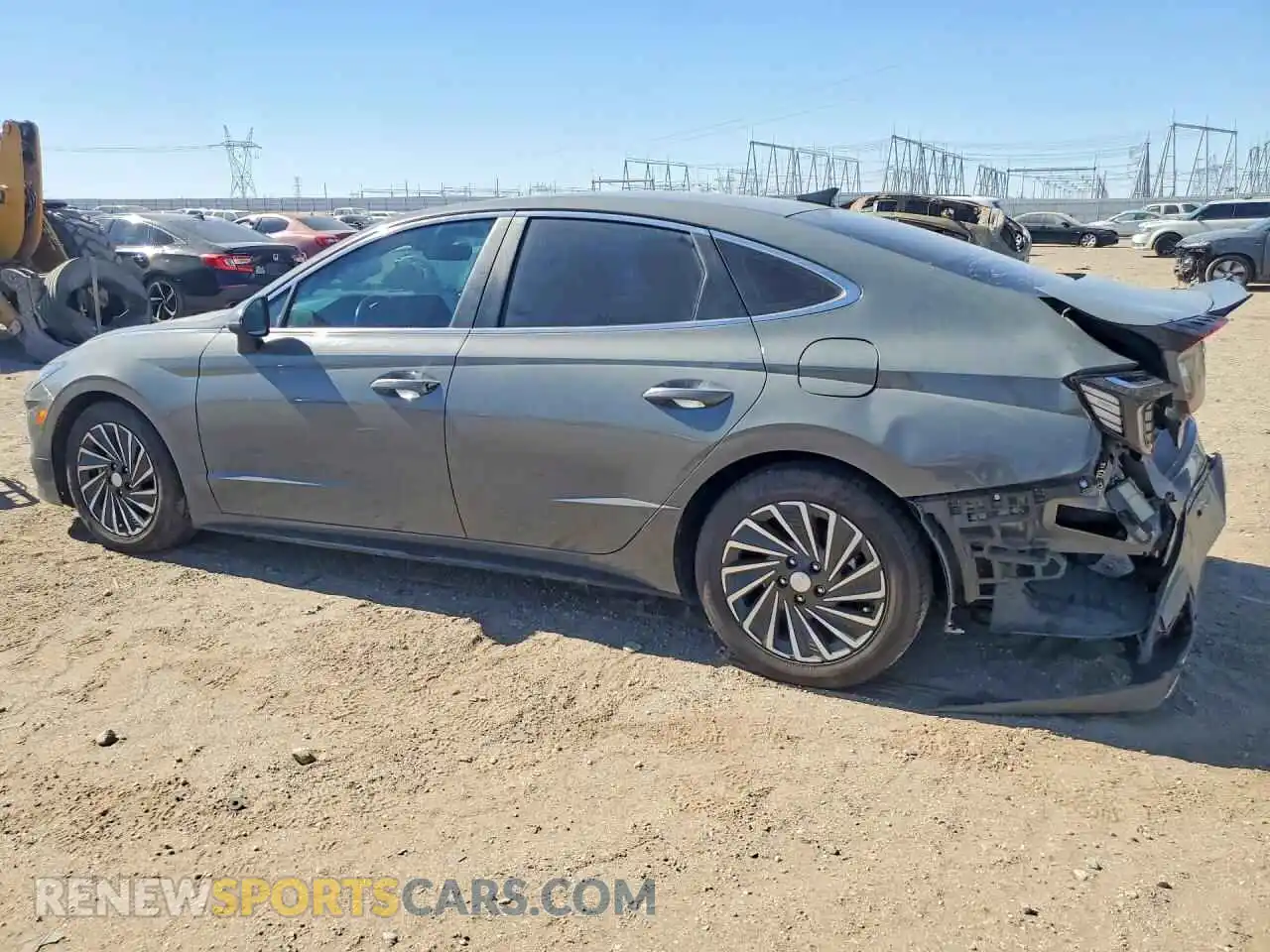 2 Photograph of a damaged car KMHL34JJ6MA020249 HYUNDAI SONATA 2021