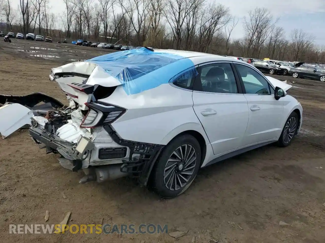 3 Photograph of a damaged car KMHL34JJ7MA017733 HYUNDAI SONATA 2021