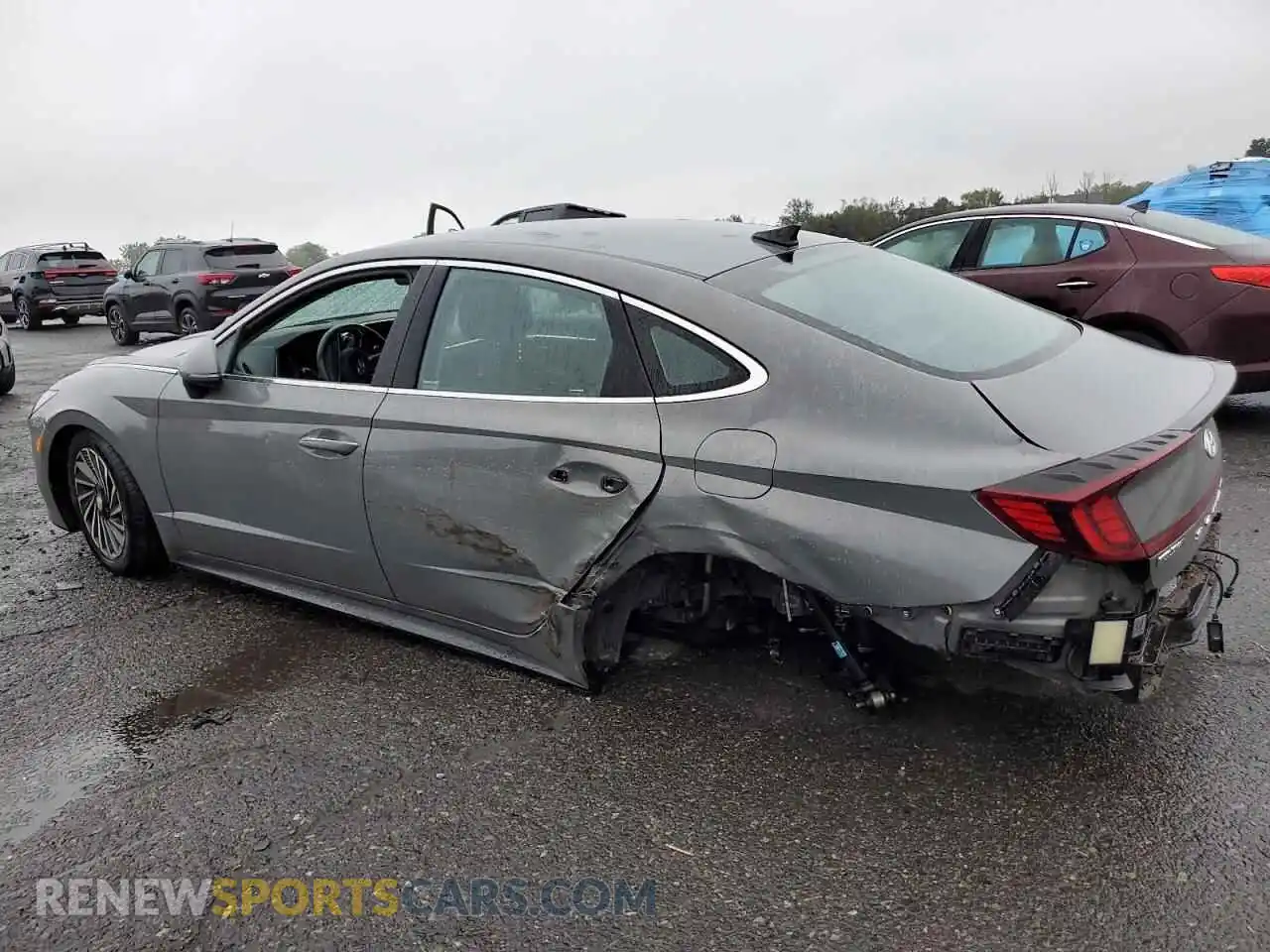 2 Photograph of a damaged car KMHL34JJ7MA034984 HYUNDAI SONATA 2021
