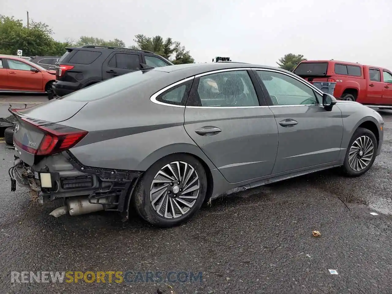 3 Photograph of a damaged car KMHL34JJ7MA034984 HYUNDAI SONATA 2021