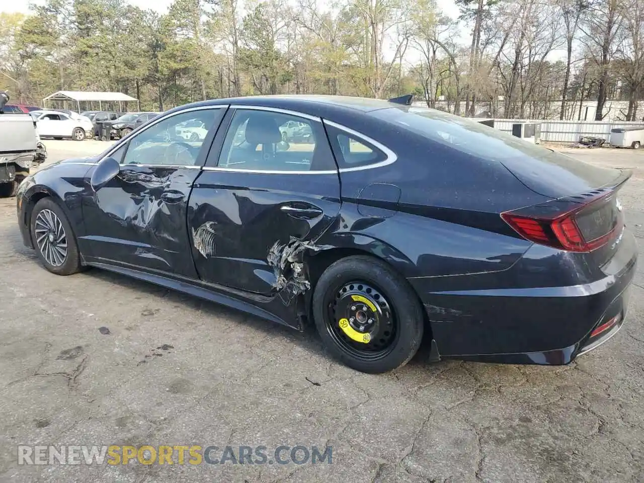 2 Photograph of a damaged car KMHL34JJ8MA022178 HYUNDAI SONATA 2021