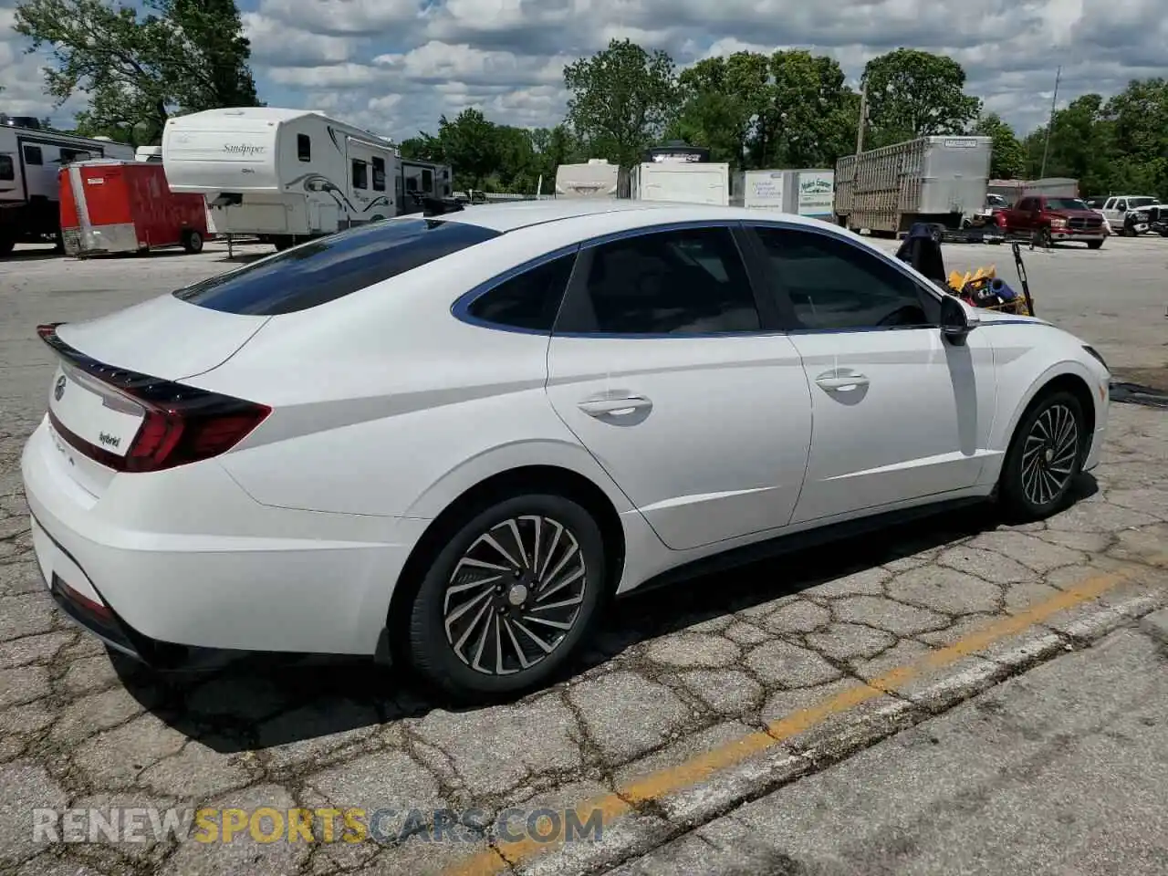 3 Photograph of a damaged car KMHL34JJ9MA024229 HYUNDAI SONATA 2021