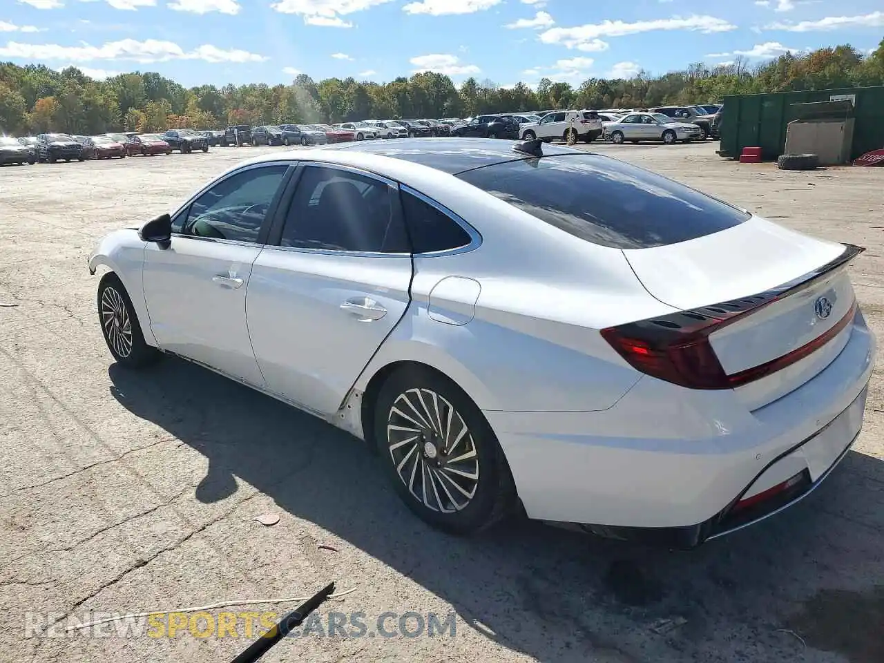 2 Photograph of a damaged car KMHL54JJ7MA018665 HYUNDAI SONATA 2021