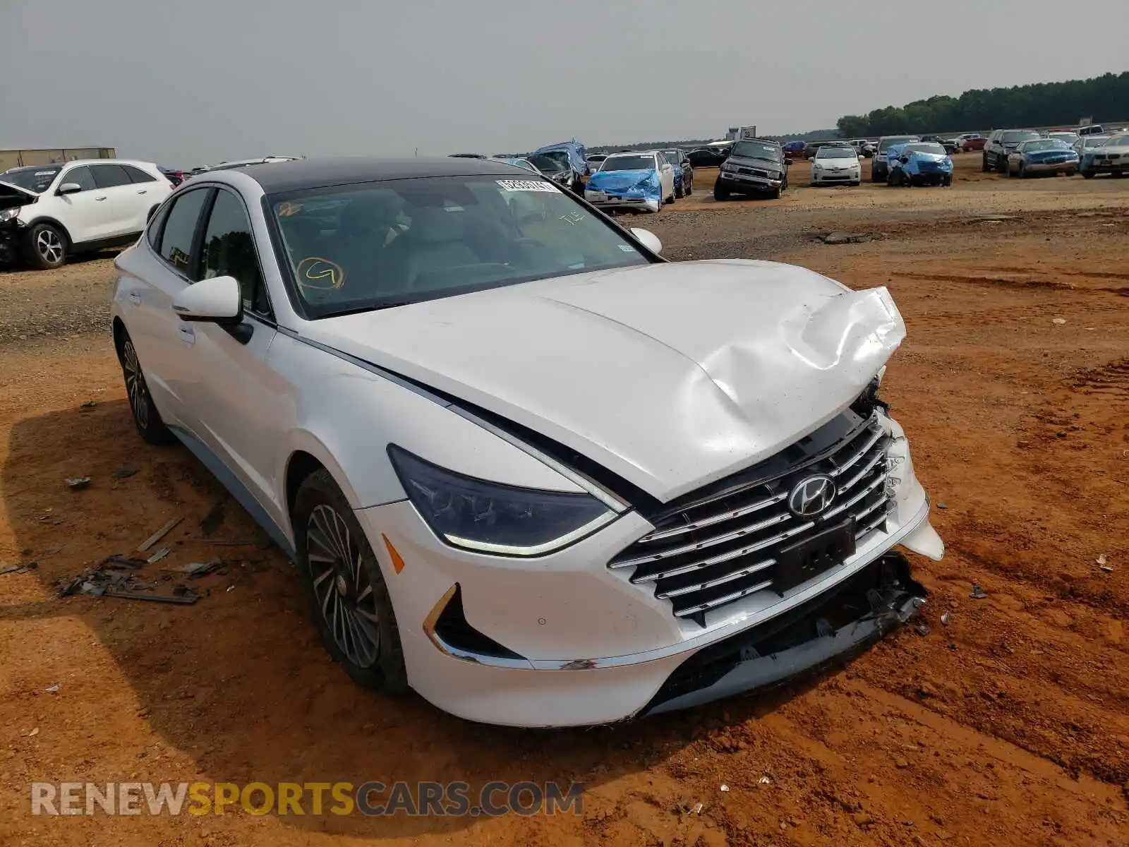 1 Photograph of a damaged car KMHL54JJ7MA024126 HYUNDAI SONATA 2021