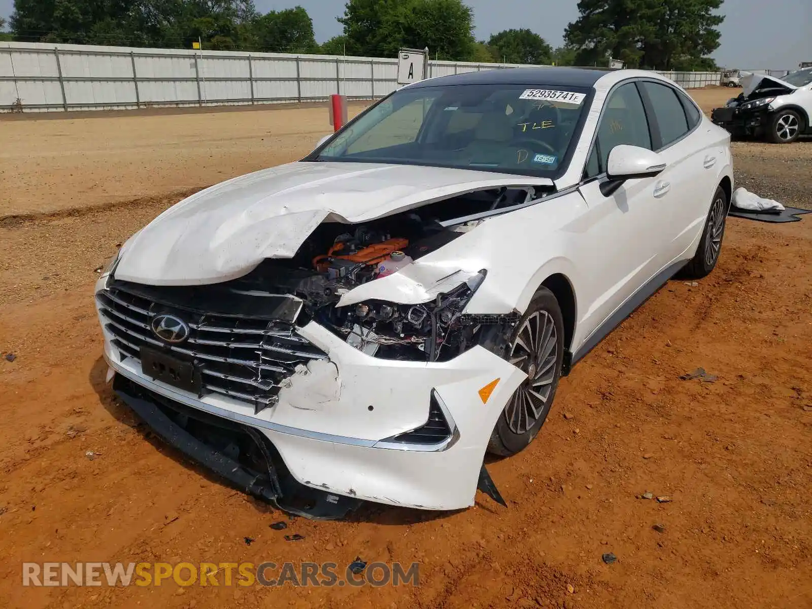 2 Photograph of a damaged car KMHL54JJ7MA024126 HYUNDAI SONATA 2021