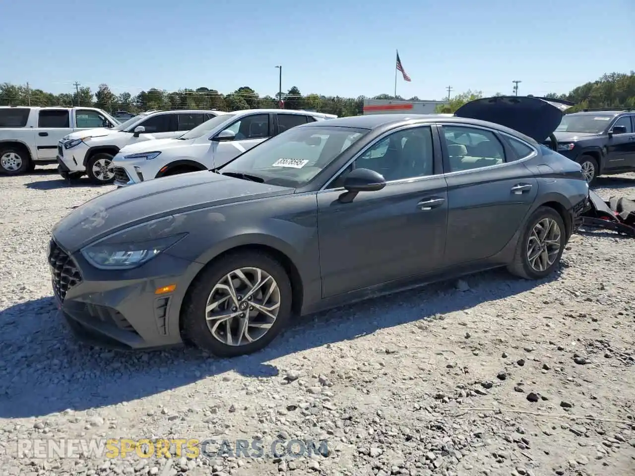 1 Photograph of a damaged car KMHL64JA0MA145688 HYUNDAI SONATA 2021