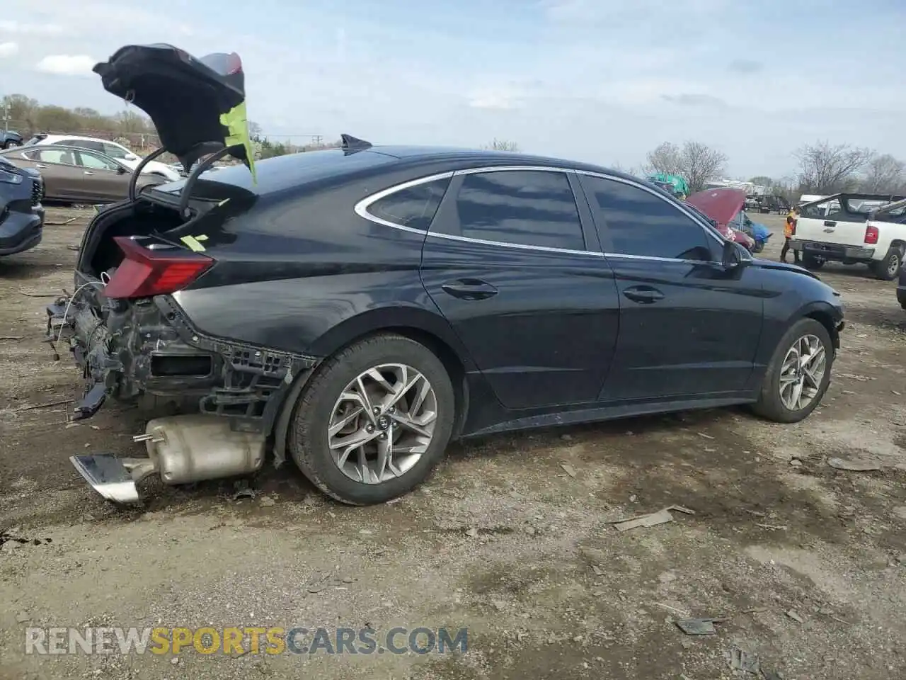 3 Photograph of a damaged car KMHL64JA0MA146422 HYUNDAI SONATA 2021