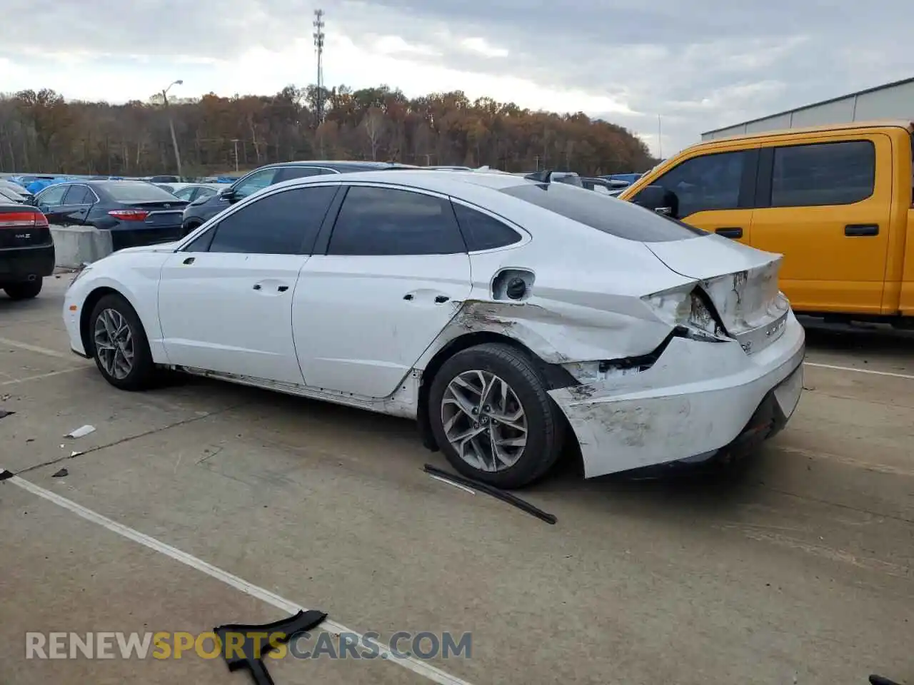 2 Photograph of a damaged car KMHL64JA0MA149627 HYUNDAI SONATA 2021