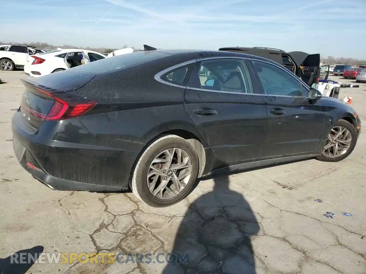 3 Photograph of a damaged car KMHL64JA1MA150107 HYUNDAI SONATA 2021
