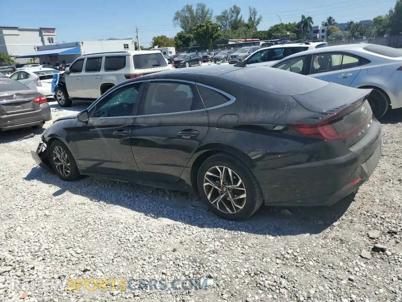 2 Photograph of a damaged car KMHL64JA2MA143747 HYUNDAI SONATA 2021