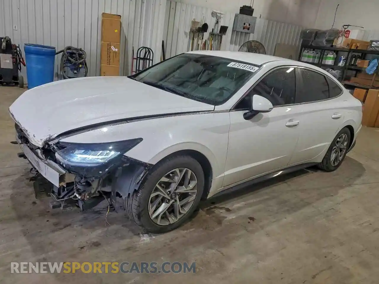 1 Photograph of a damaged car KMHL64JA2MA152190 HYUNDAI SONATA 2021