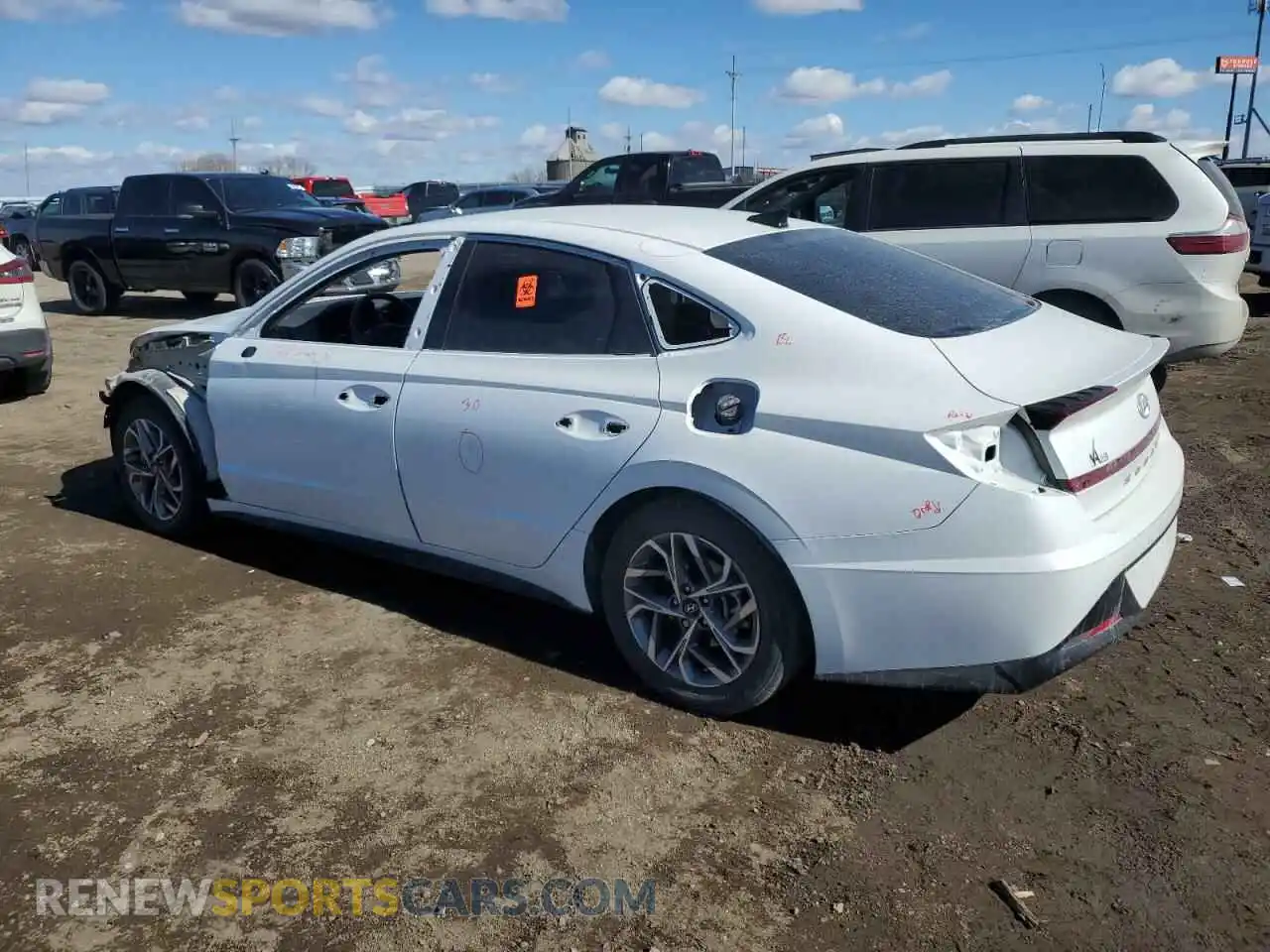 2 Photograph of a damaged car KMHL64JA2MA164632 HYUNDAI SONATA 2021