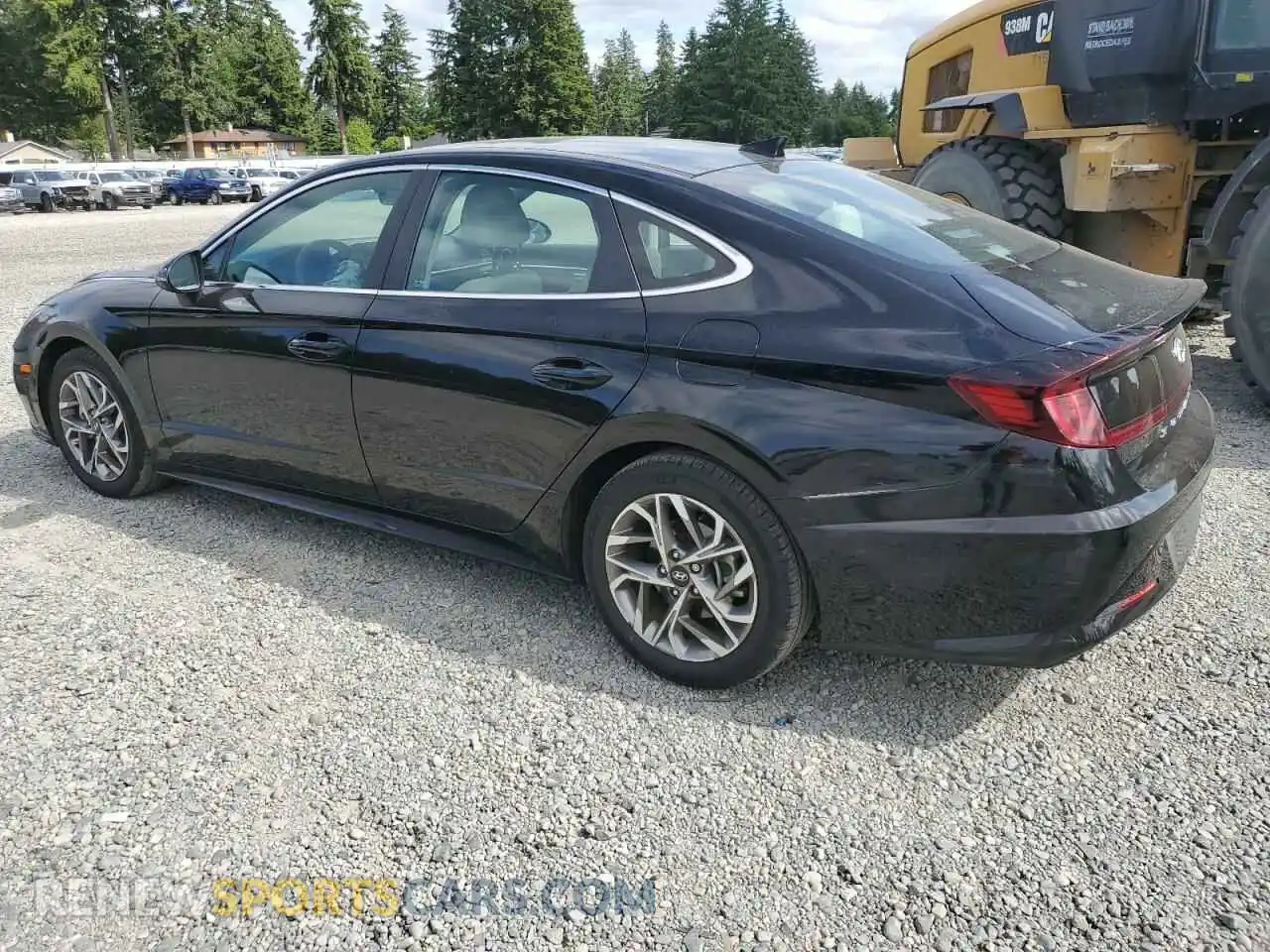 2 Photograph of a damaged car KMHL64JA3MA146480 HYUNDAI SONATA 2021