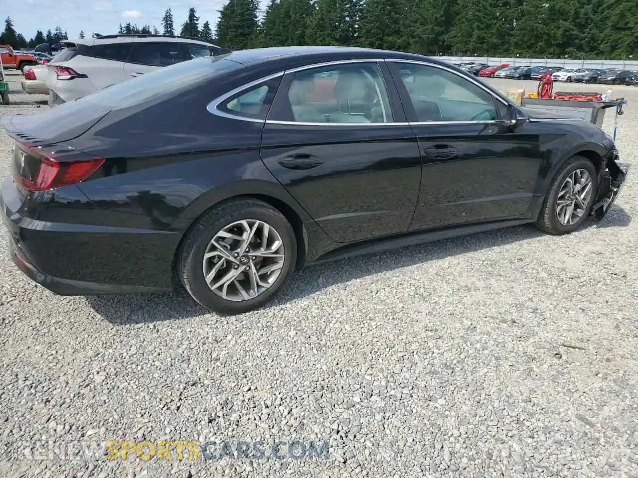 3 Photograph of a damaged car KMHL64JA3MA146480 HYUNDAI SONATA 2021
