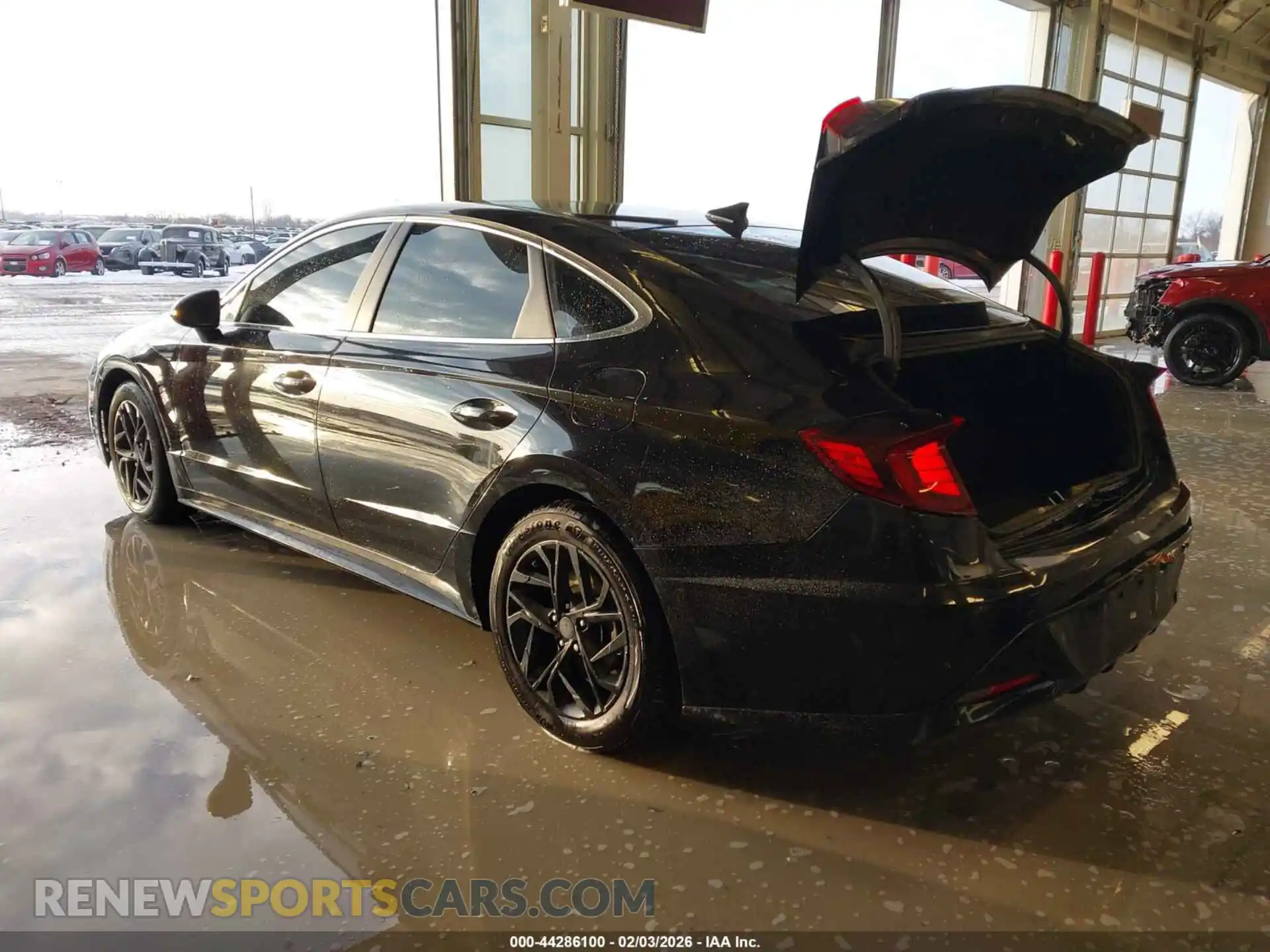 3 Photograph of a damaged car KMHL64JA4MA143605 HYUNDAI SONATA 2021