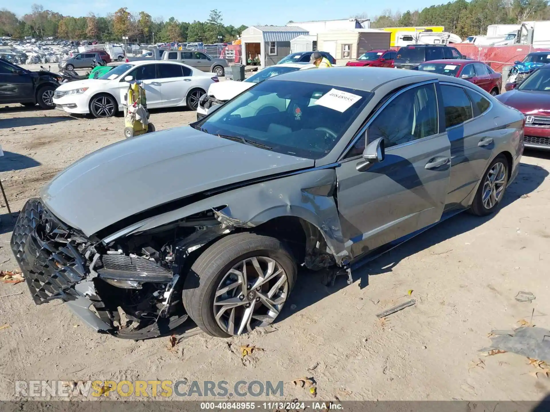 2 Photograph of a damaged car KMHL64JA4MA148478 HYUNDAI SONATA 2021