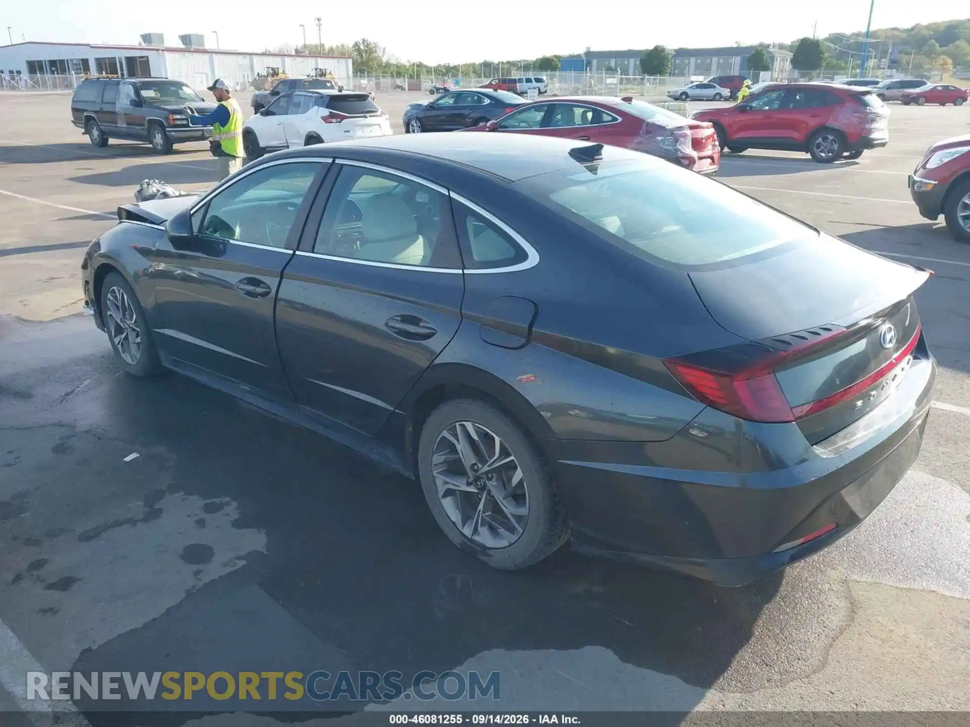3 Photograph of a damaged car KMHL64JA5MA155245 HYUNDAI SONATA 2021